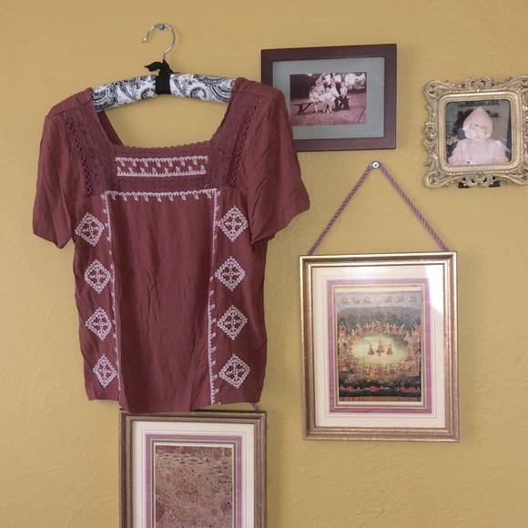 💚3 for $30💚 Boho Soft & Sexy American Eagle Shirt size Small - Picture 2 of 5